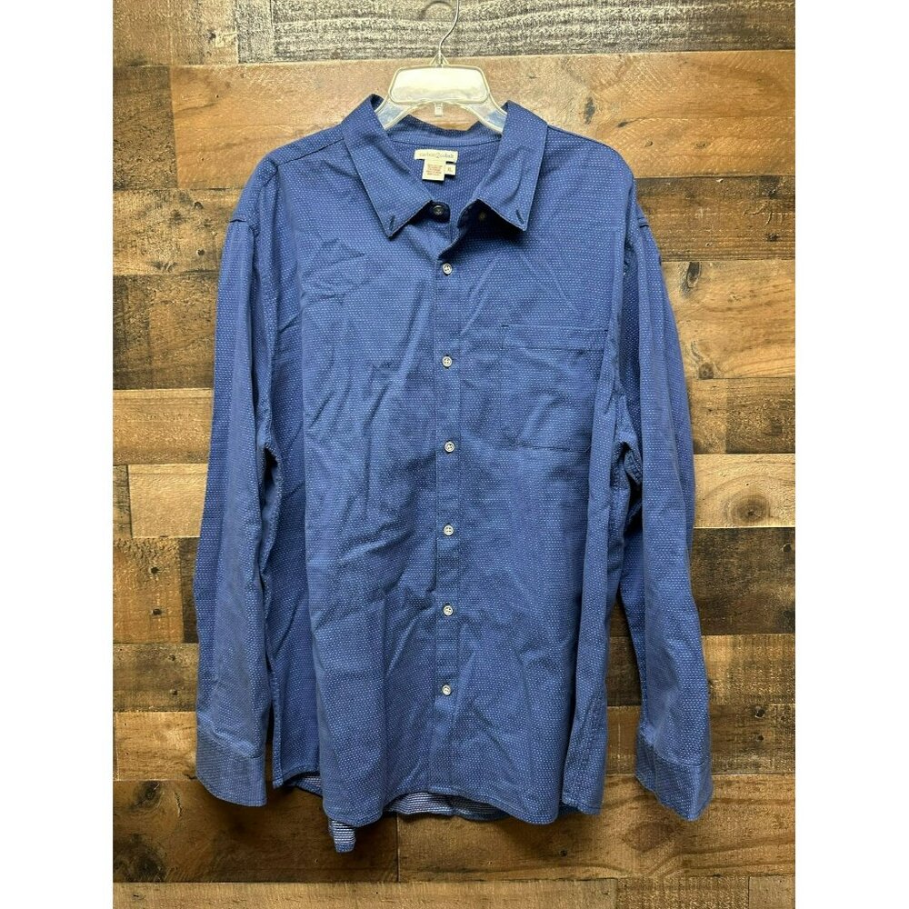 Carbon 2 Cobalt Men's Long Sleeve Button Up Size‎ X-Large